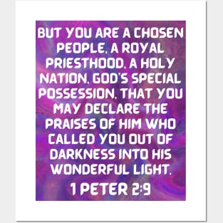 Bible Verse 1 Peter 2:9 Posters and Art